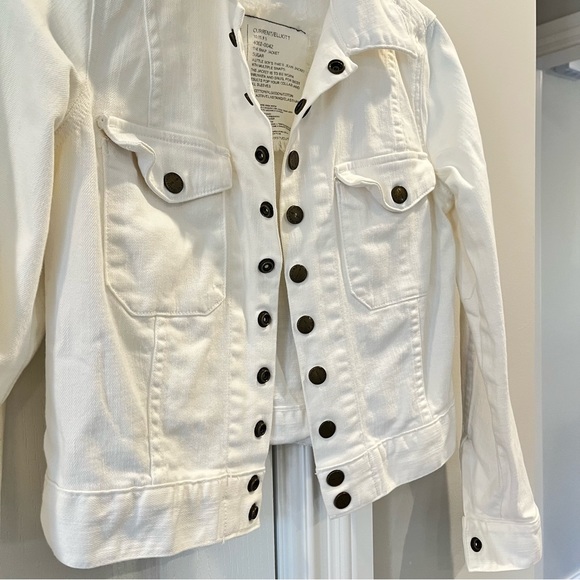 Current Elliott White Jean Jacket Size 0 - Picture 4 of 6